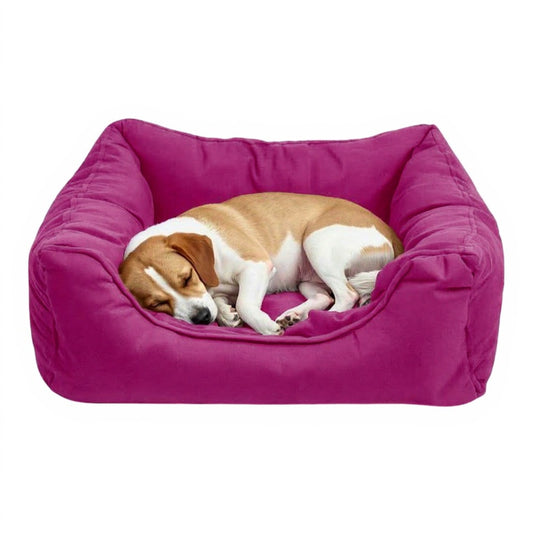 Cozy Pink Dog Bed
