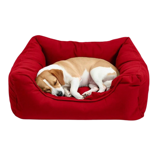 Cozy Red Dog Bed